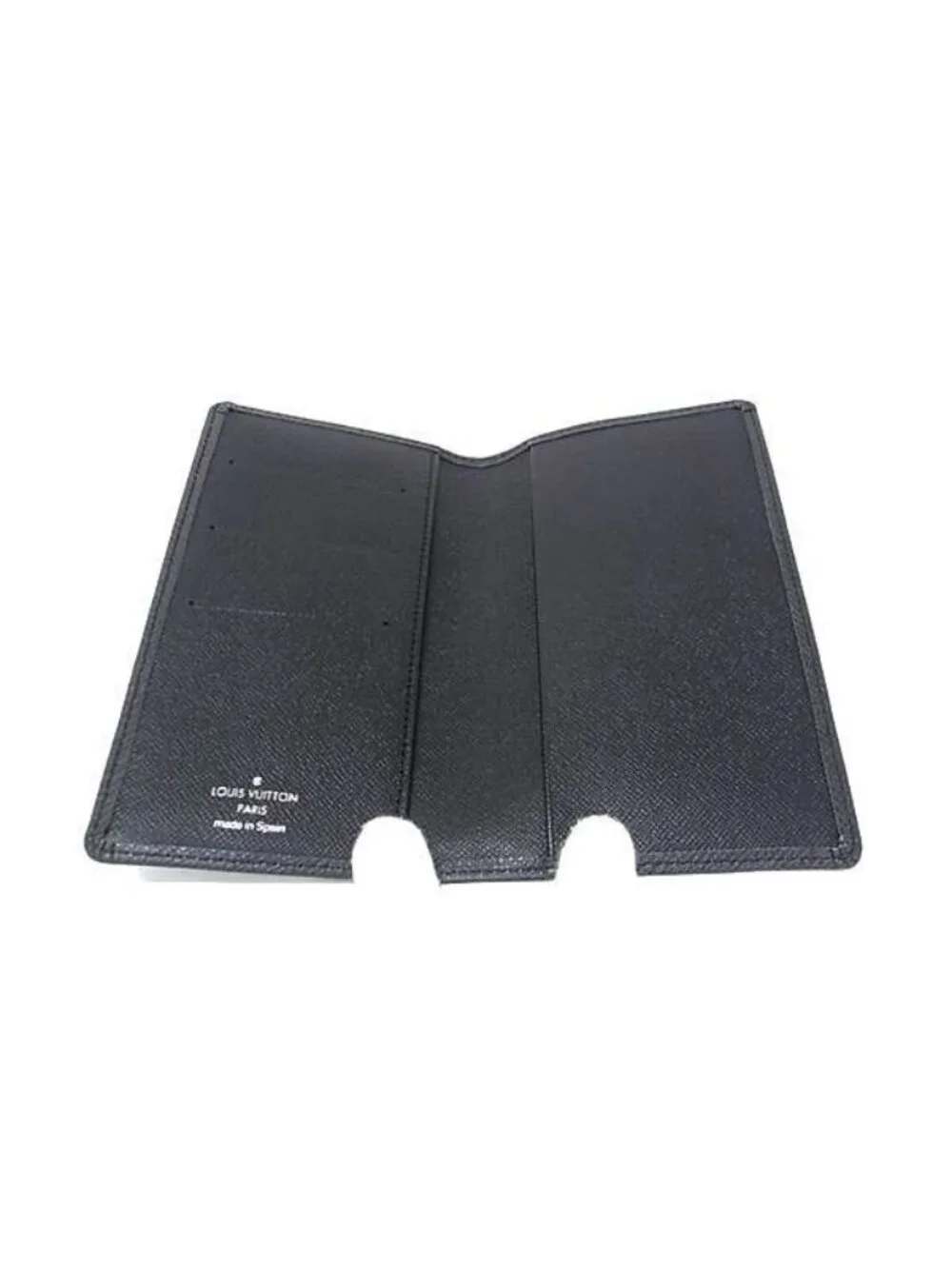 Louis Vuitton Notebook Cover Agenda Posh Black Taiga Leather